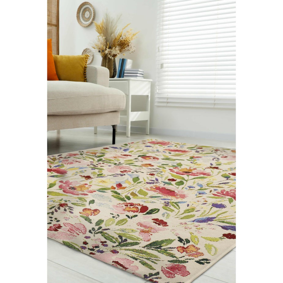 Homemaker Indoor Outdoor Floral Rug