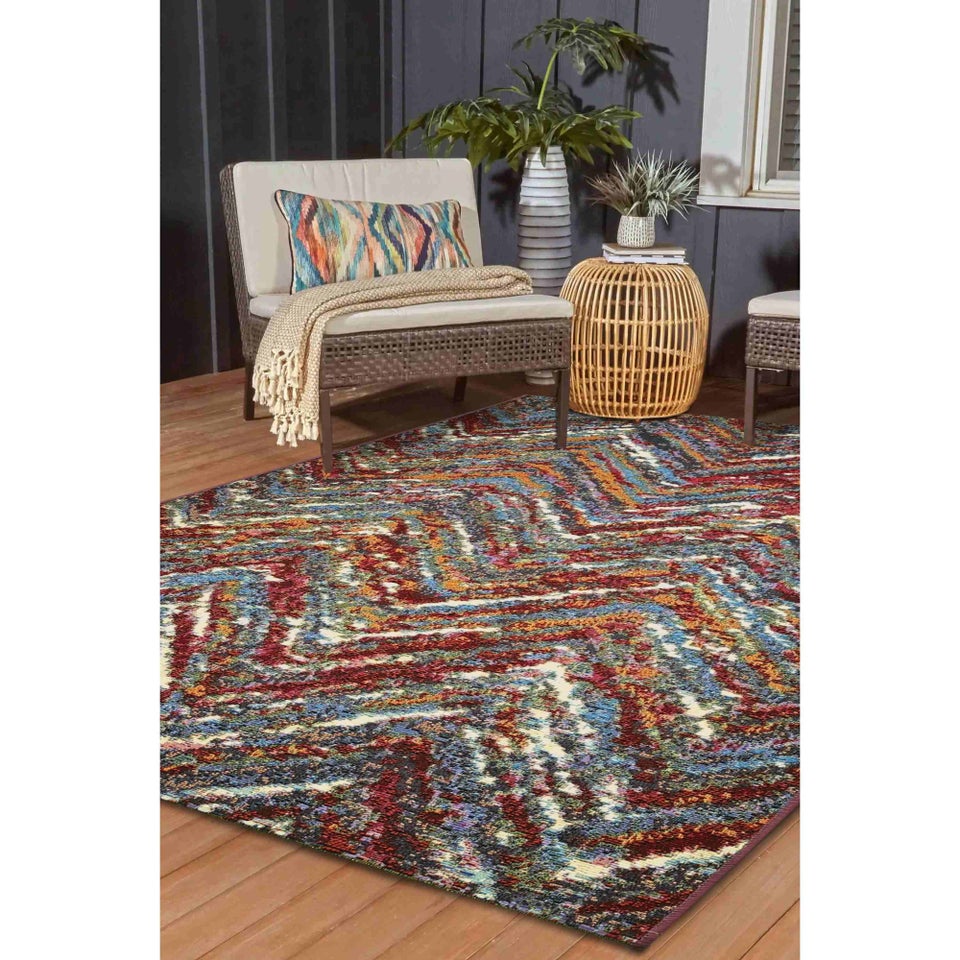 Homemaker Zig Zag Multicolour Rug