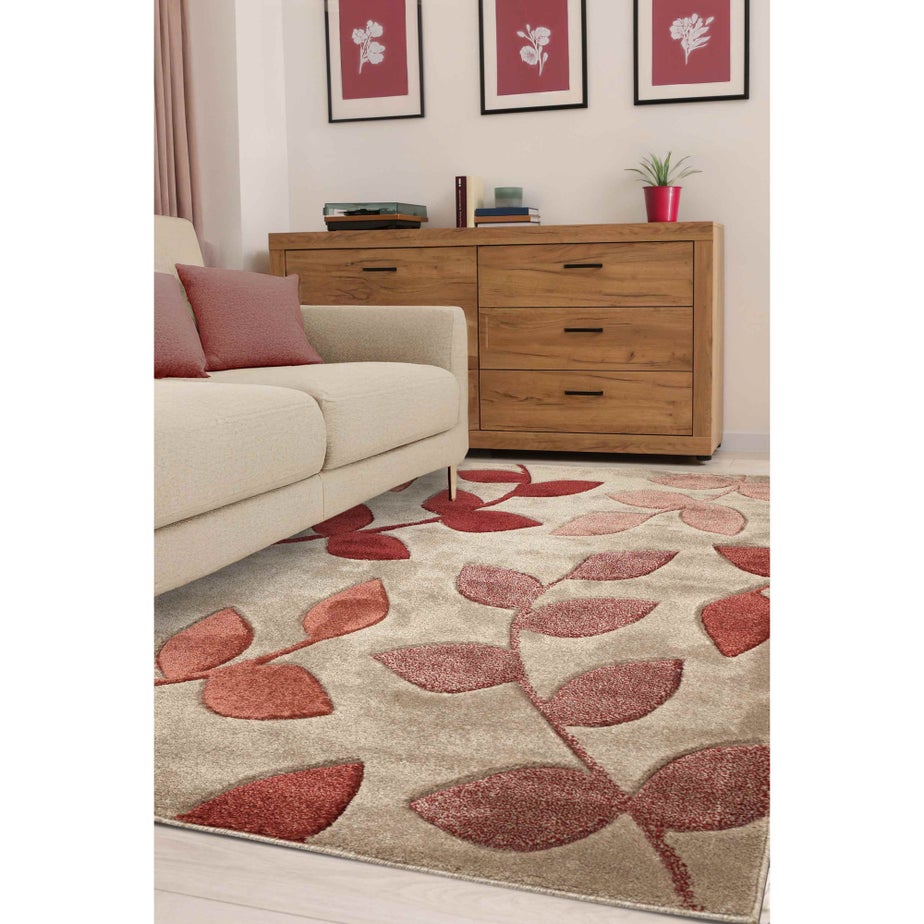 Homemaker Terra Leaf Design Rug