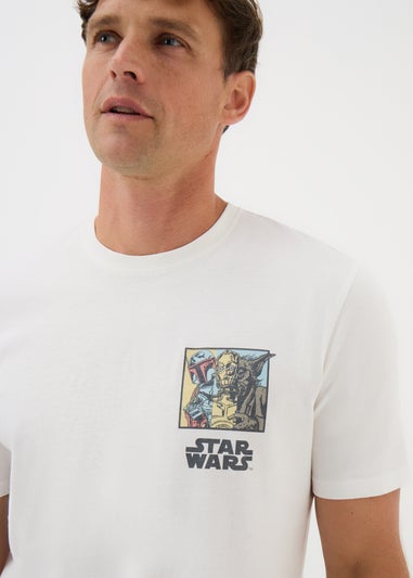 Star Wars Ecru Grid T-Shirt