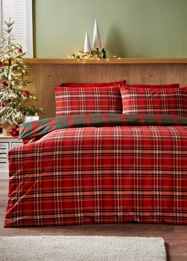 Red Check Duvet Set