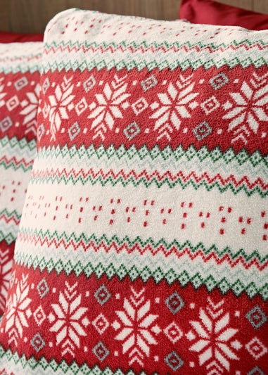 Red Fairisle Duvet Set