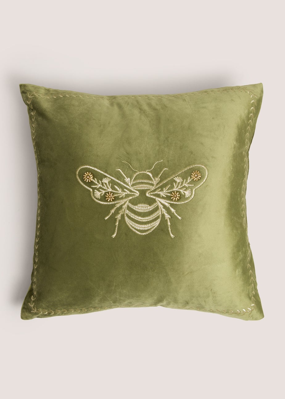 Green Bee Cushion