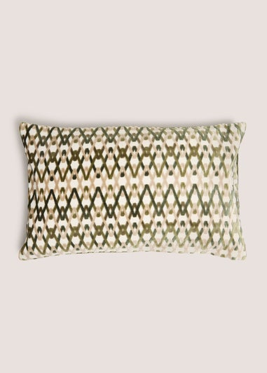 Green Zig Zag Cushion