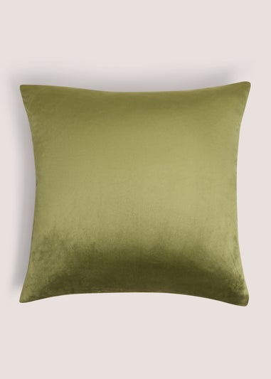 Green Colour Block Cushion