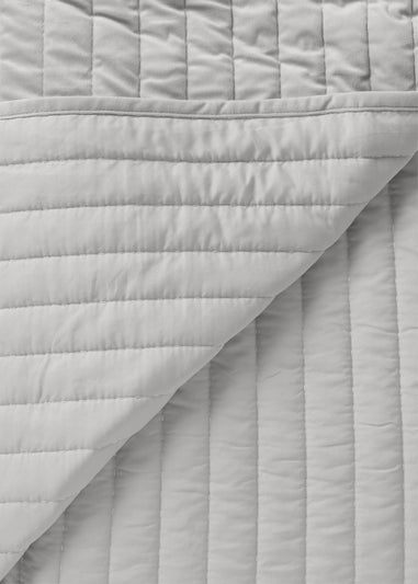 Grey Velvet Bedspread