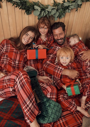 Red Check Matching Family Pyjama Set