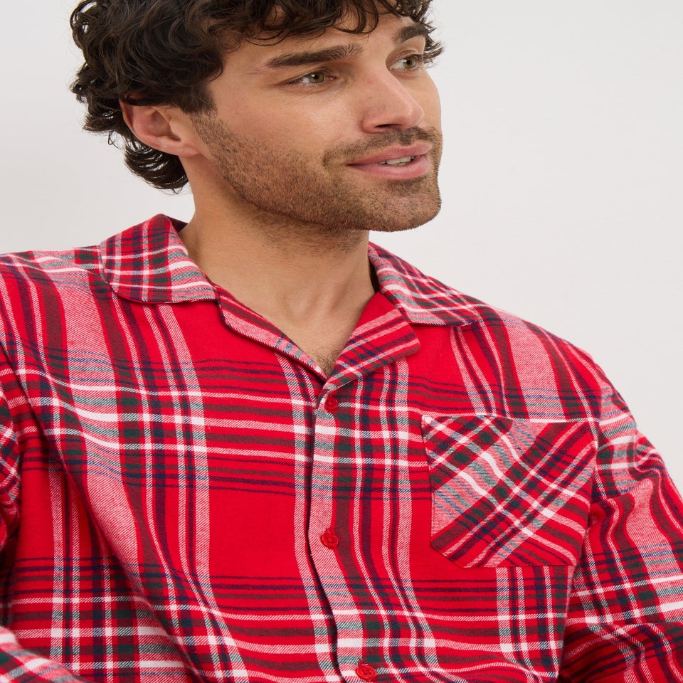 Red Check Matching Family Pyjama Set