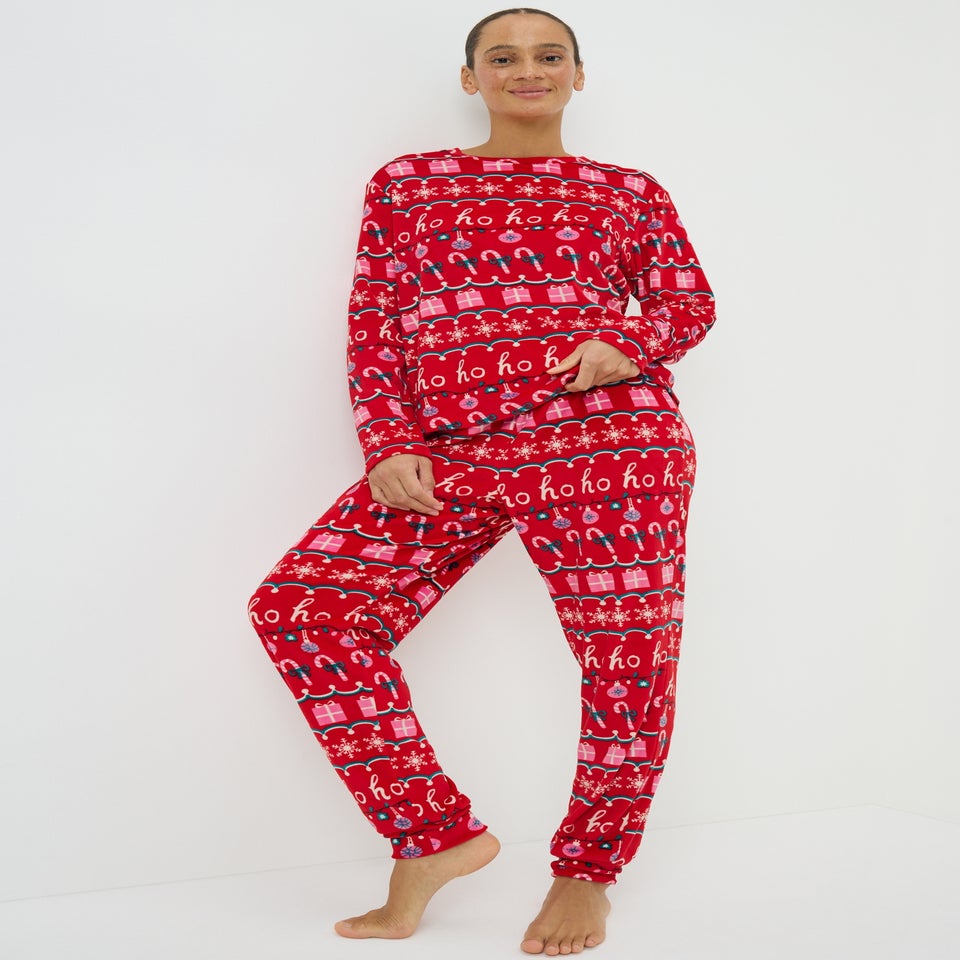Red Ho Ho Family Pyjama Set
