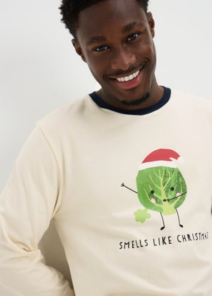 Mens Cream Sprout Matching Family Pyjama Set