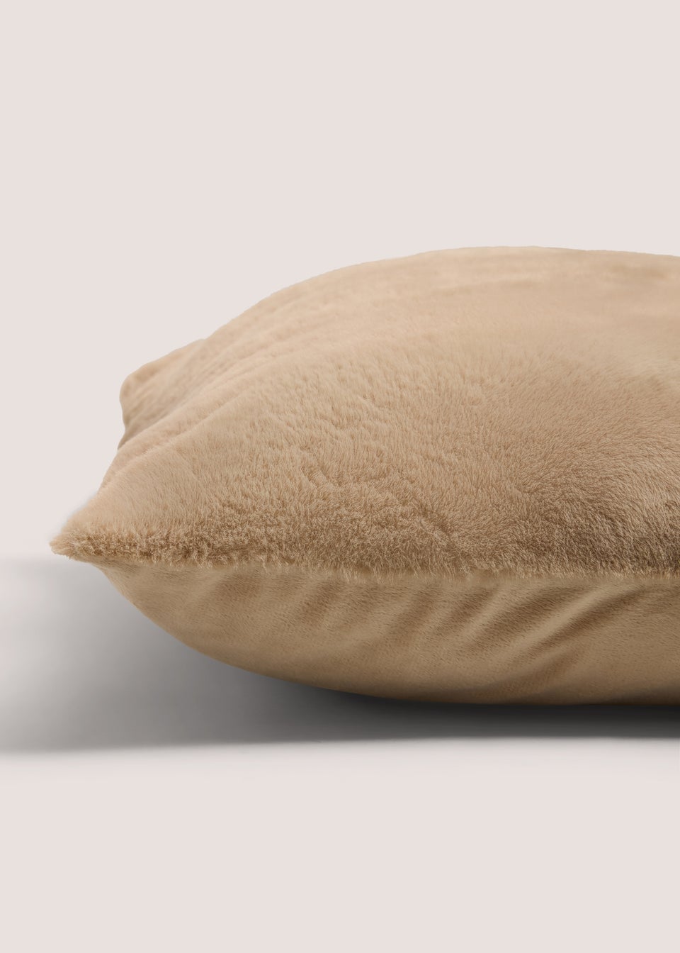 Beige Faux Fur Cushion