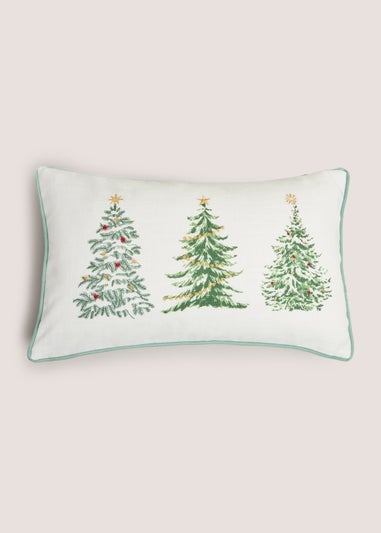 White Christmas Tree Cushion