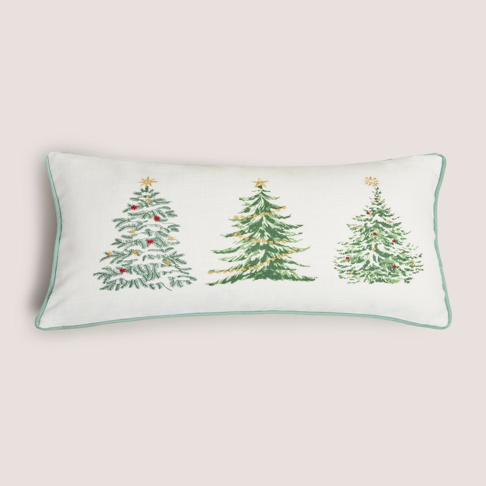 White Christmas Tree Cushion