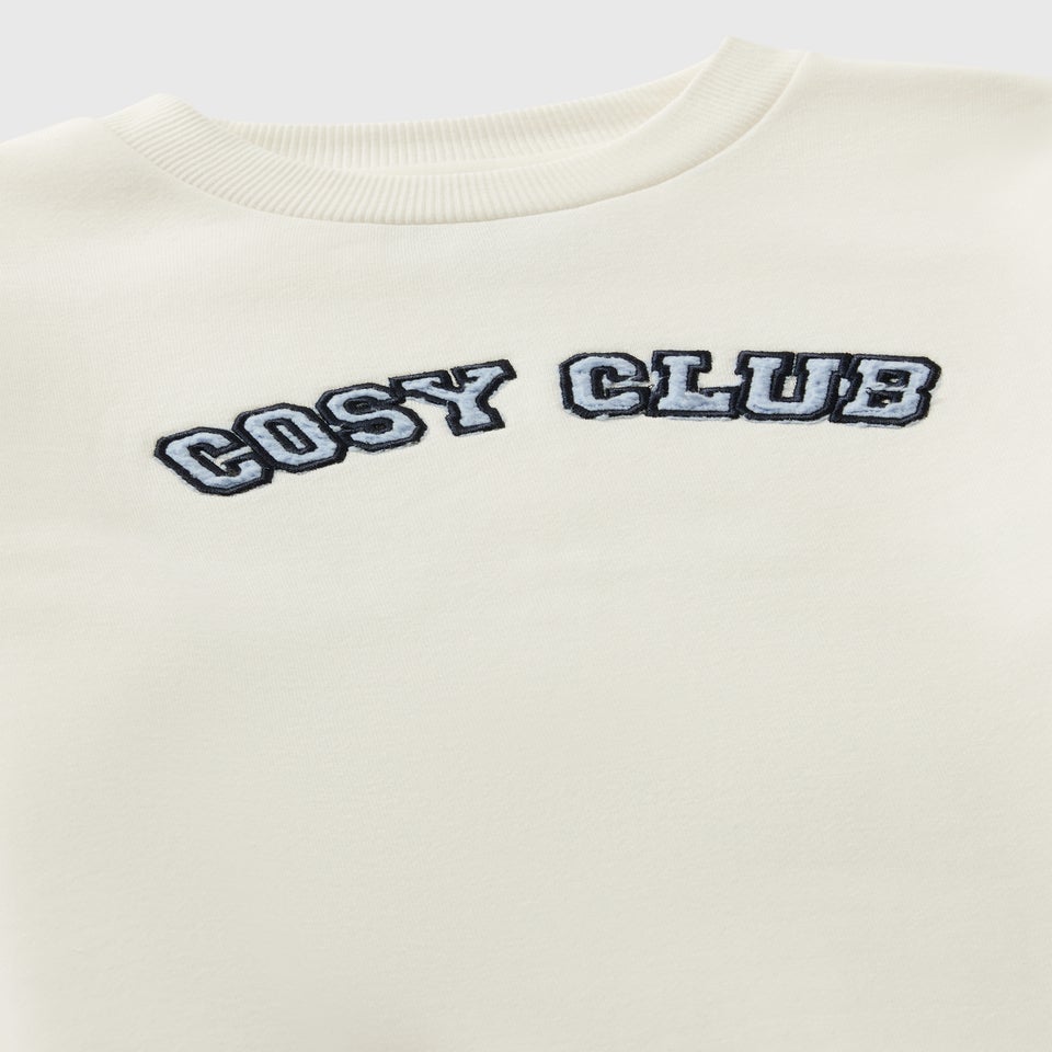 Girls Blue Check Sweat Mini-Me Pyjama Set (7-13yrs)