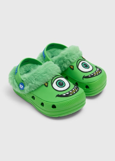 Monsters Inc Boys Green Mike Wazowski Clogs (Younger 4/5-12/13)