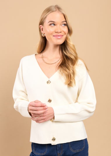Little Mistress Oyster Structured Cardigan by Vicky Pattison