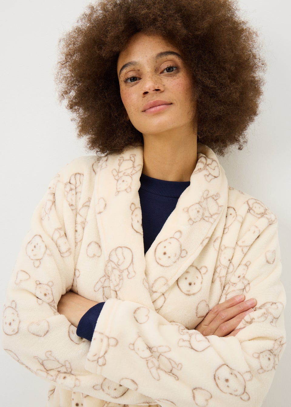 Winnie The Pooh Cream Dressing Gown