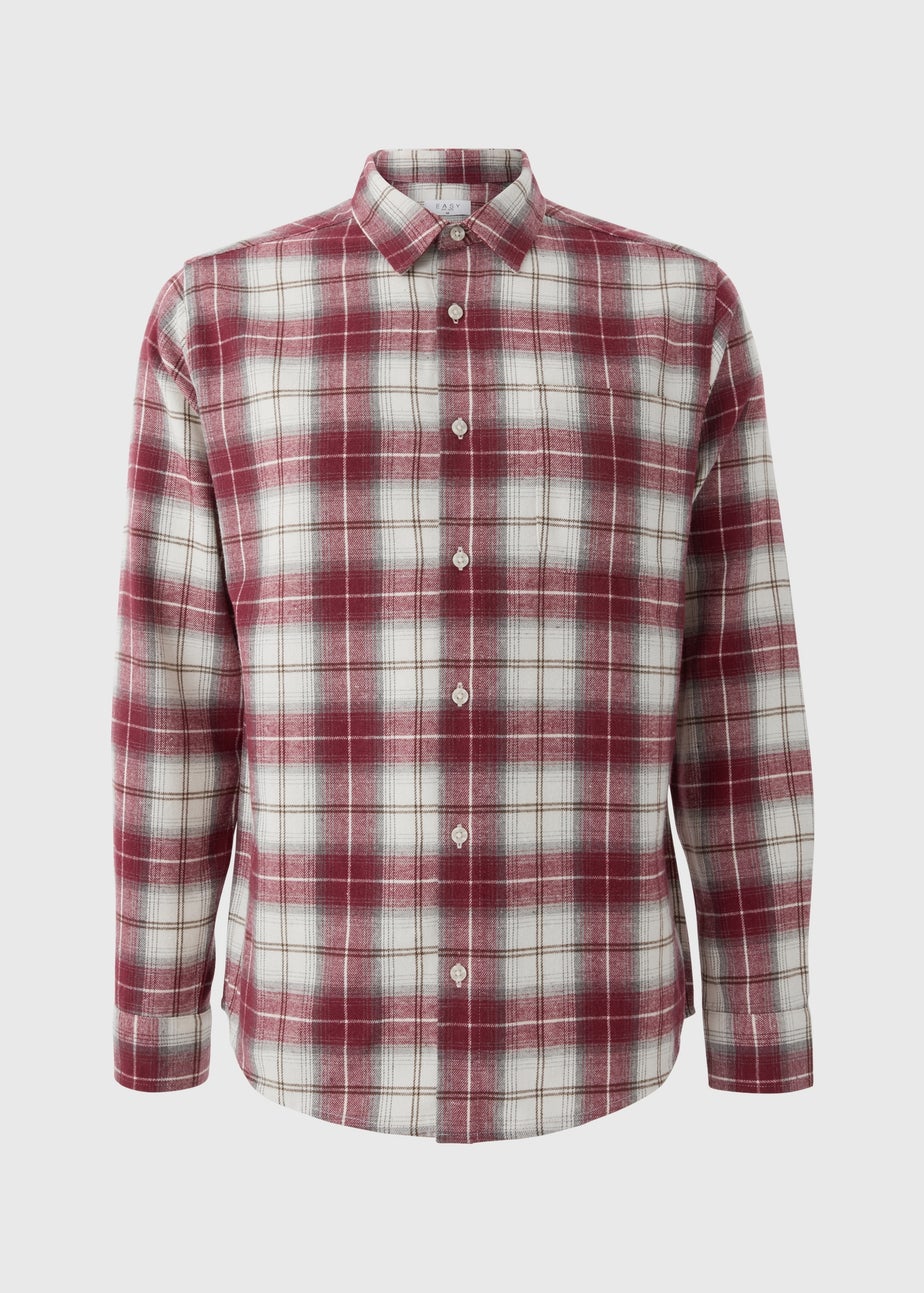 Burgundy Check Shirt