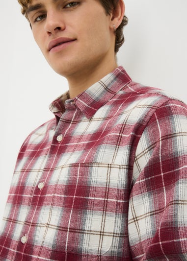 Burgundy Check Shirt