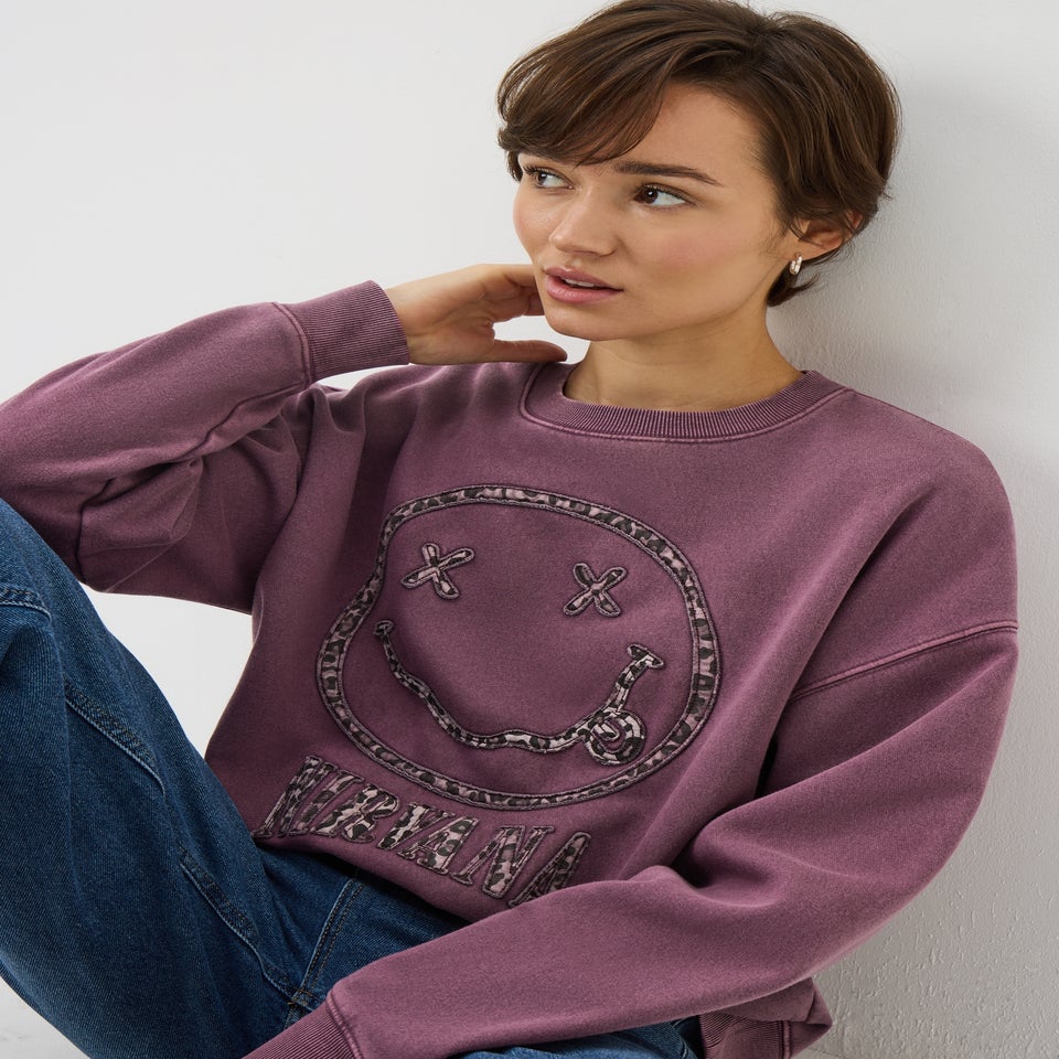 Burgundy Nirvana Animal Sweatshirt