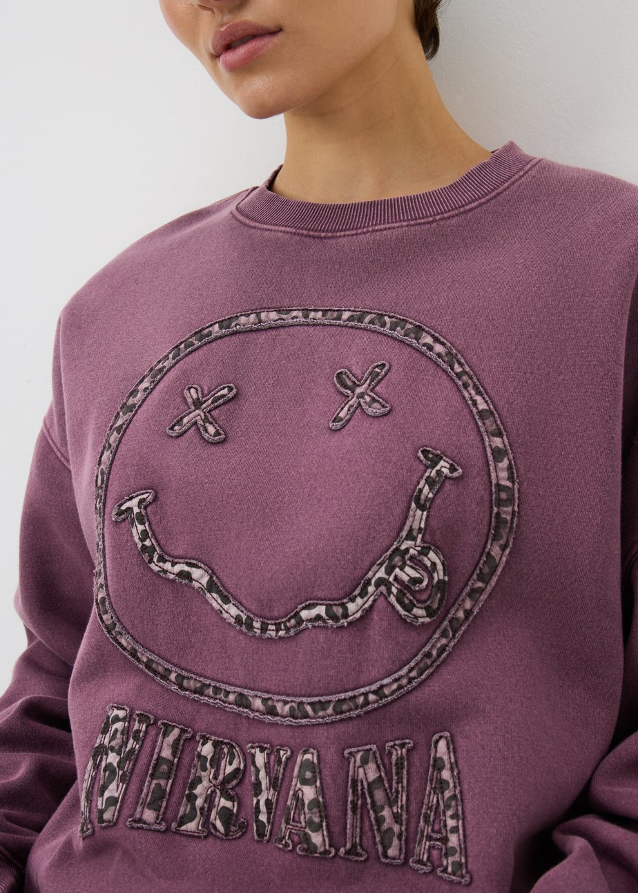 Burgundy Nirvana Animal Sweatshirt