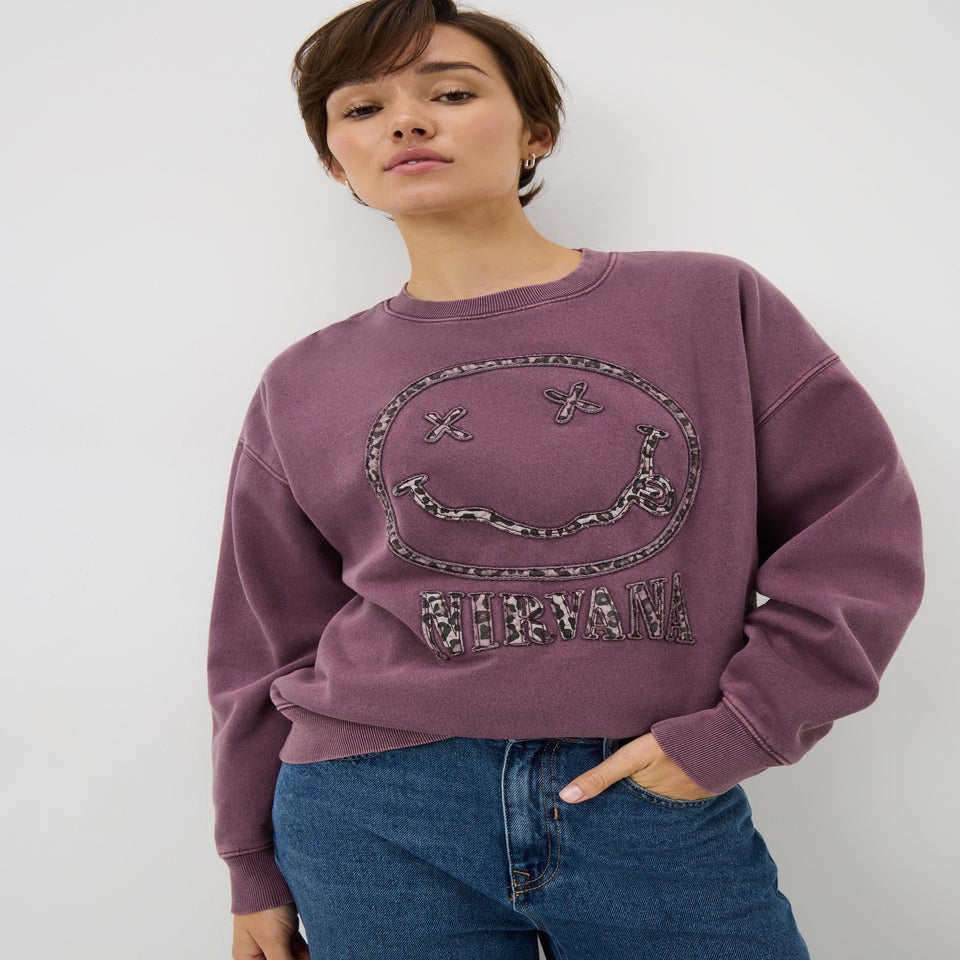 Burgundy Nirvana Animal Sweatshirt