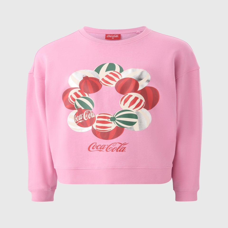 Pink Coca Cola Christmas Sweatshirt