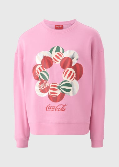 Pink Coca Cola Christmas Sweatshirt