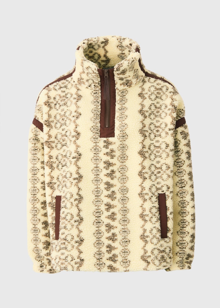 Stone Aztec Borg Jumper