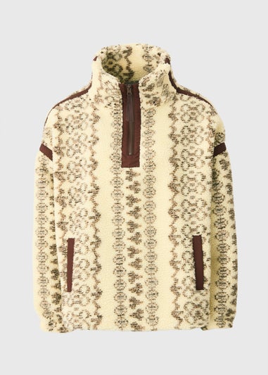 Stone Aztec Borg Jumper