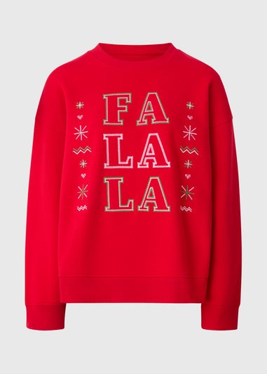Red Fa La La Sweatshirt