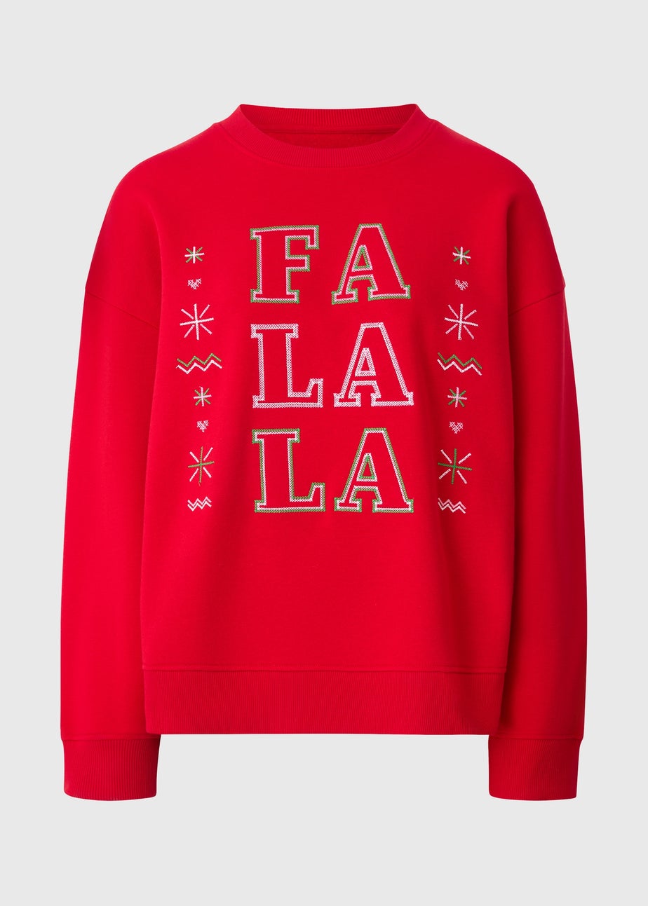 Red Fa La La Sweatshirt