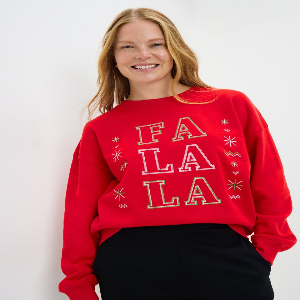 Red Fa La La Sweatshirt