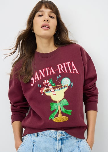 Burgundy Santa Rita Sweatshirt