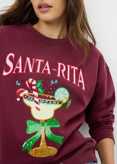 Burgundy Santa Rita Sweatshirt