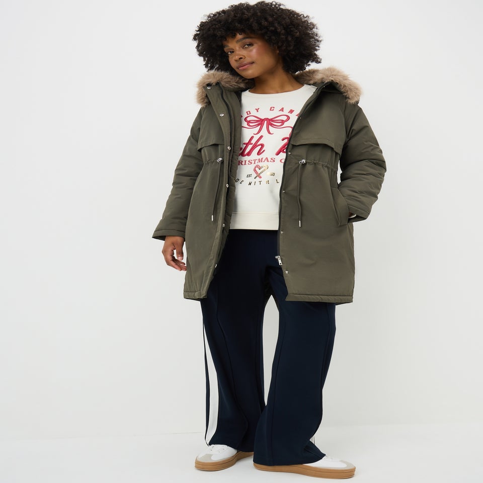 Cream Mini Me Candy Cane Jumper