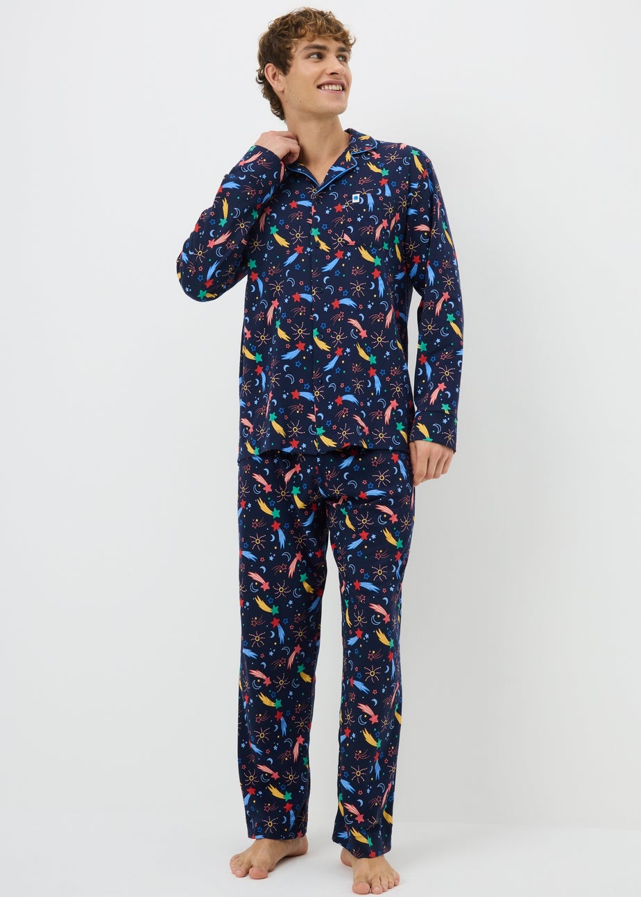 Alder Hey Adult Unisex Navy Traditional Pyjama Set