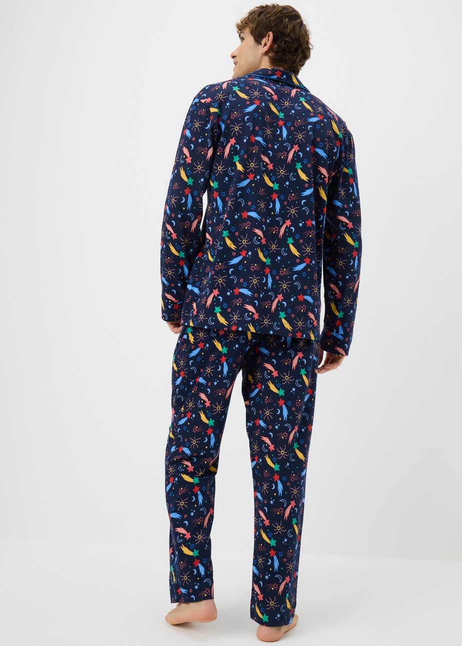 Alder Hey Adult Unisex Navy Traditional Pyjama Set