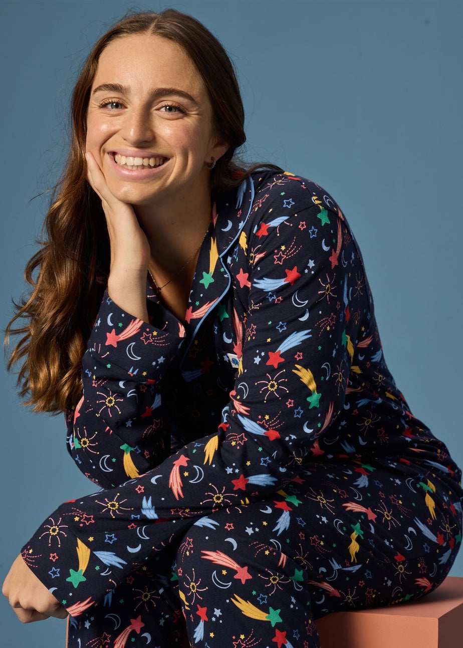 Alder Hey Adult Unisex Navy Traditional Pyjama Set