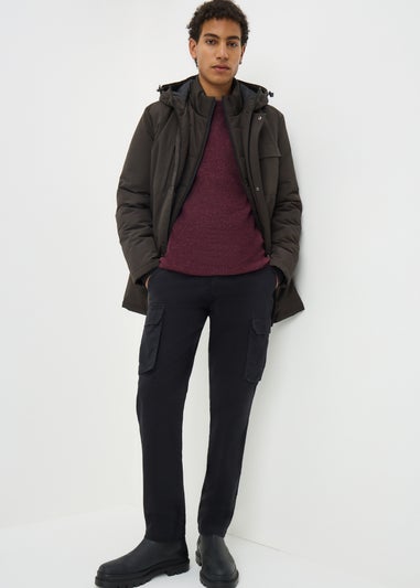 Burgundy Cosy Crew Neck Jumper