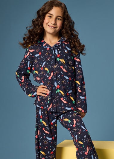 Alder Hey Kids Navy Traditional Pyjama Set (9mths-13yrs)