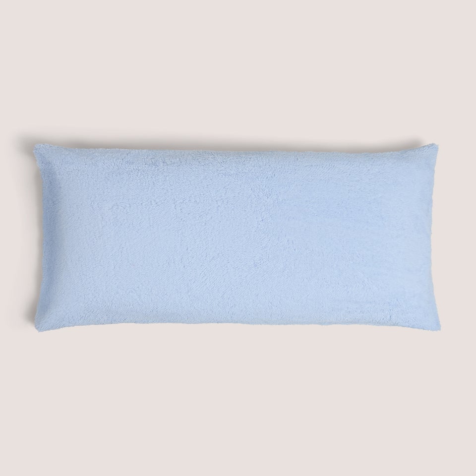 Blue Teddy Fleece Pillow Case