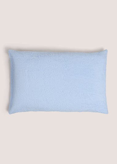 Blue Teddy Fleece Pillow Case