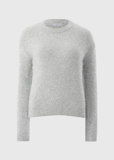 Papaya Petite Cream Tinsel Jumper