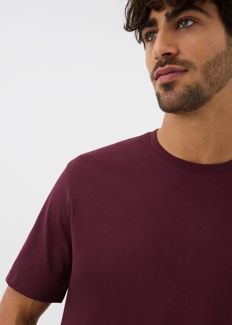 Burgundy Essential Crew T-Shirt