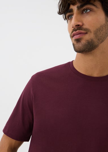 Burgundy Essential Crew T-Shirt