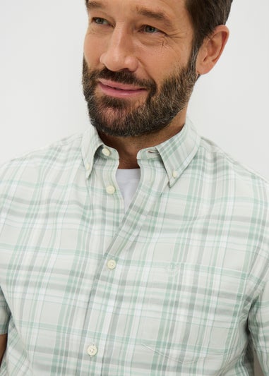 Lincoln Green Check Washed Shirt
