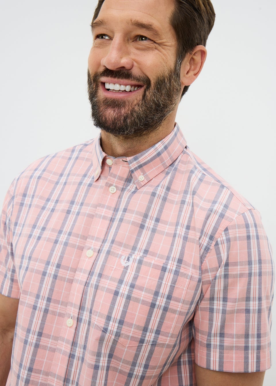 Lincoln Pink Wash Check Shirt