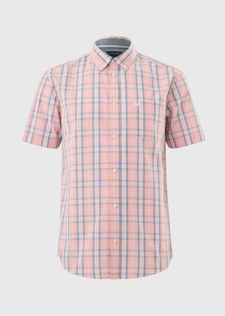 Lincoln Pink Wash Check Shirt