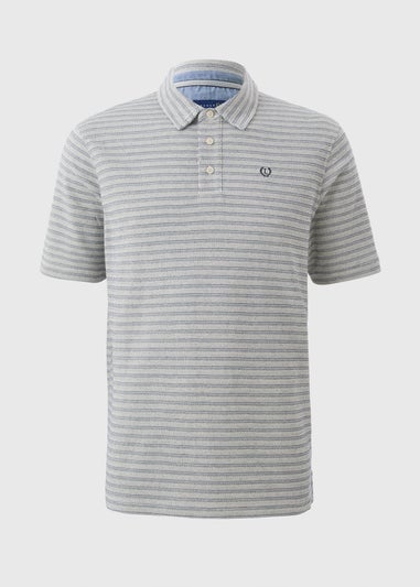 Lincoln Grey Textured Polo Top